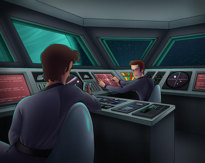 Spaceship Bridge Interior, 2021